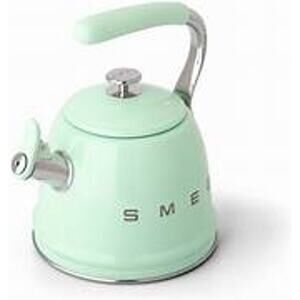 NEW SMEG Stainless-Steel Pastel Green Whistling Kettle 2.5-Qt.